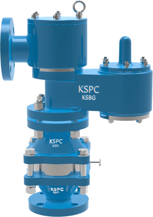 KSPC KSBGFI-A/KSGSFI-A Pressure Vacuum Valve w/ Flame Arrester (Pipe Away)